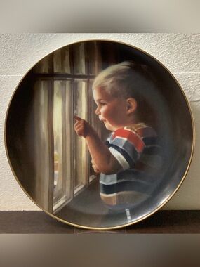 Pemberton & Oakes Donald Zolan Vintage Collector Plate 1986 Gift for Baby Boy